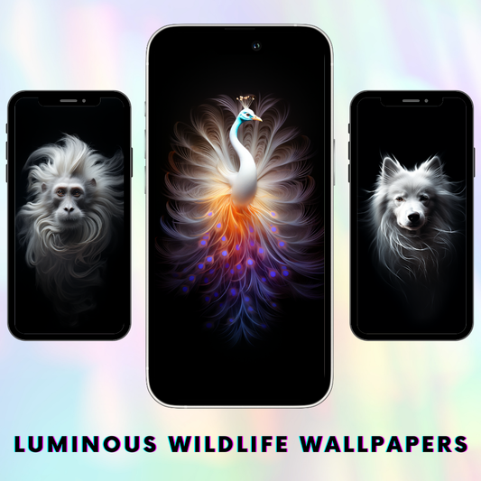 Luminous Wildlife: Celestial Animals Mobile Wallpapers