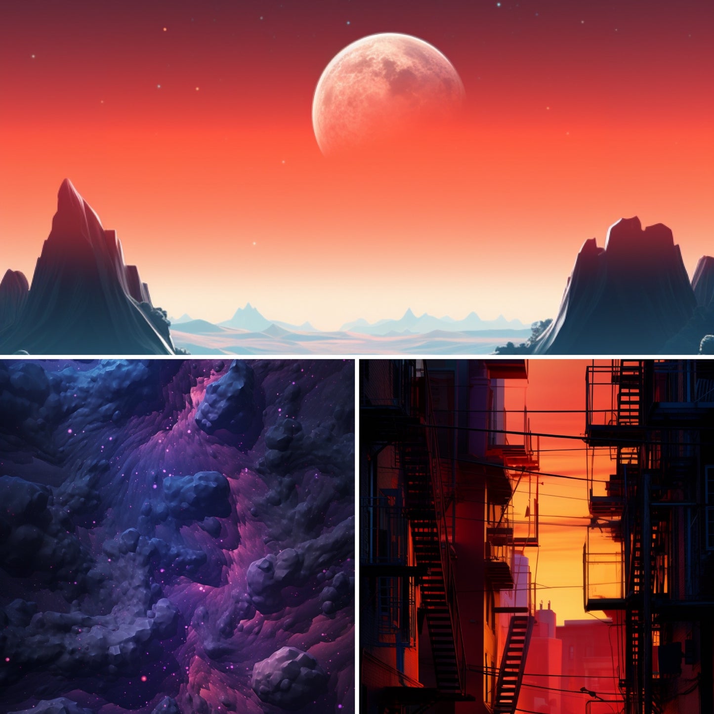 Celestial Dreams: Vibrant Skies & Moon iPhone Wallpapers