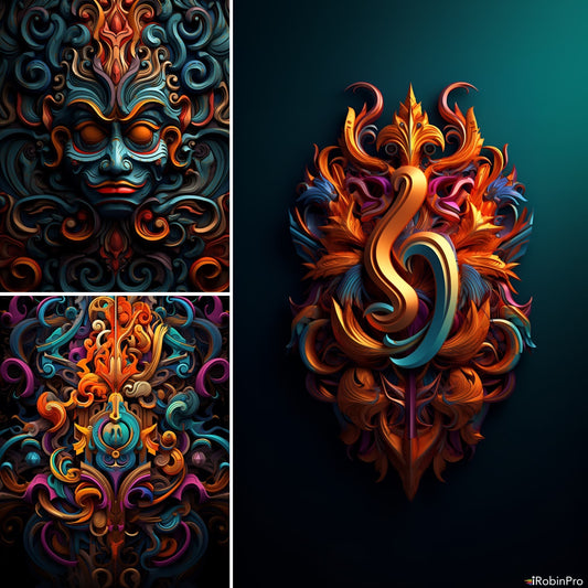 Peacock and Designs | iRobinPro Lock Screen Wallpapers