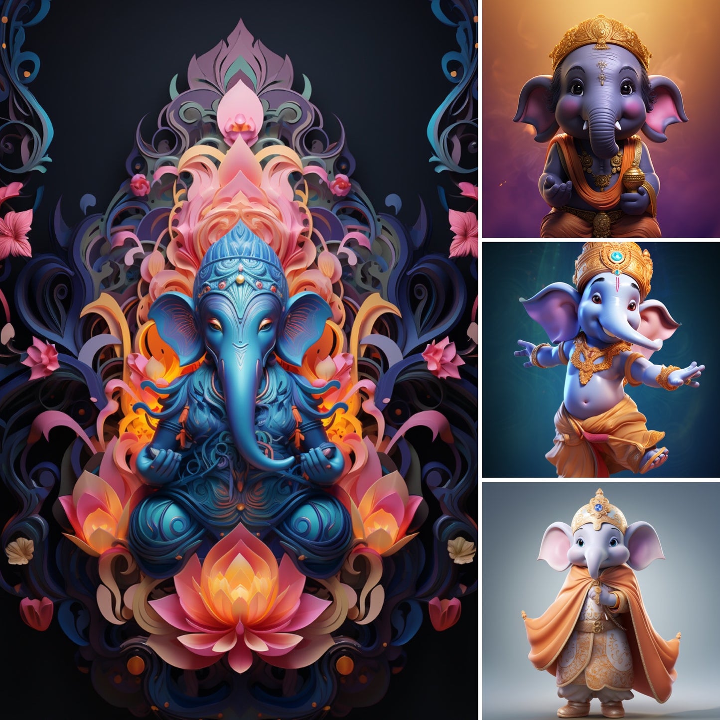 Divine Visions: Lord Ganesh iPhone Wallpaper Pack