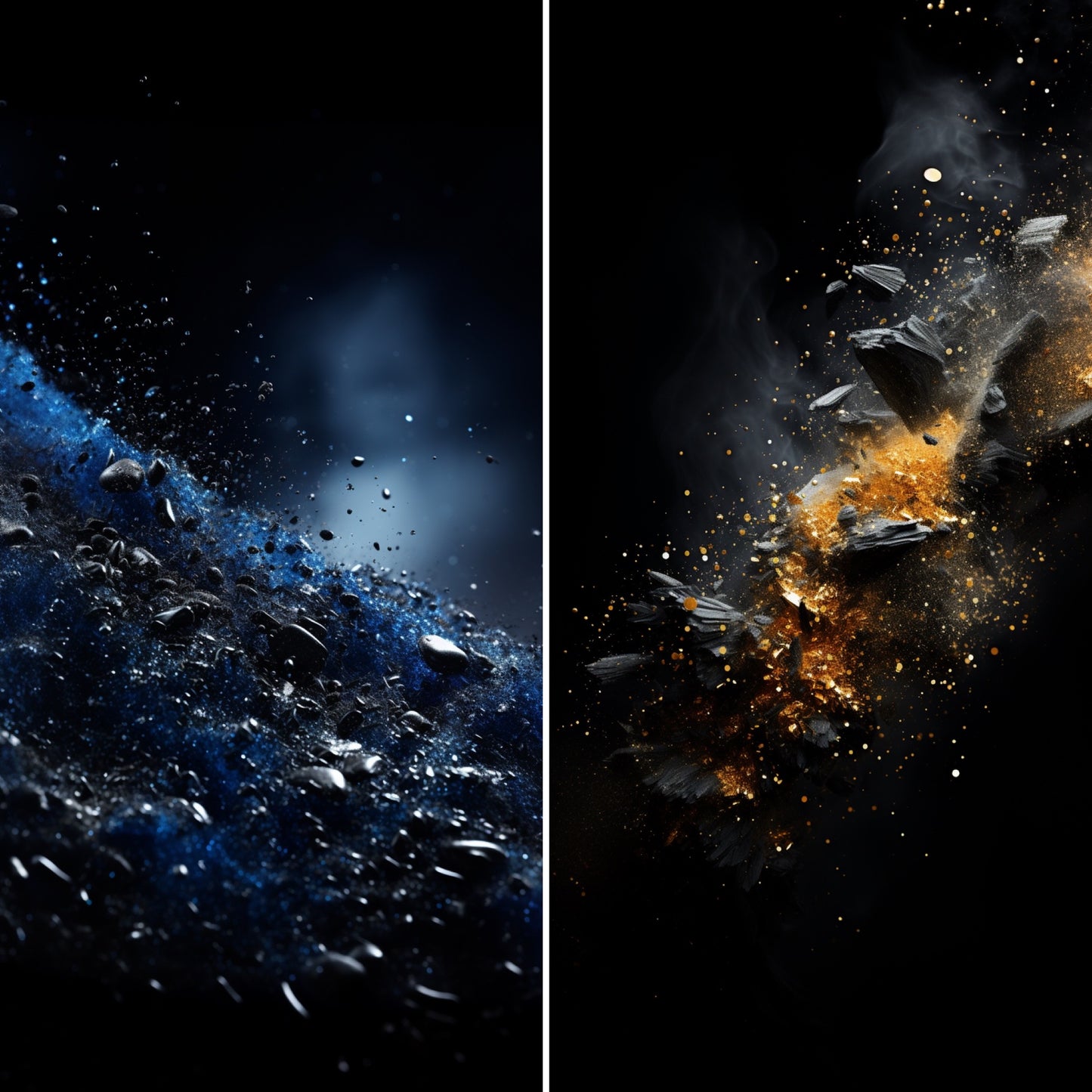 Spectrum of Shine: Titanium, Gold & Silver Wallpapers for iPhone
