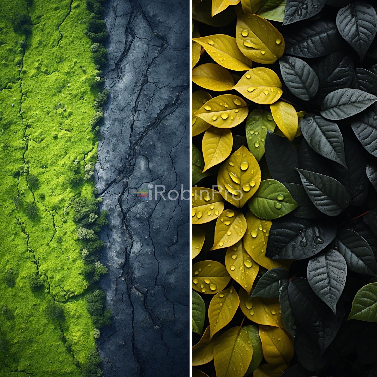 Split Vistas: 🌍 Elemental Designs for iPhone Bliss 🌳