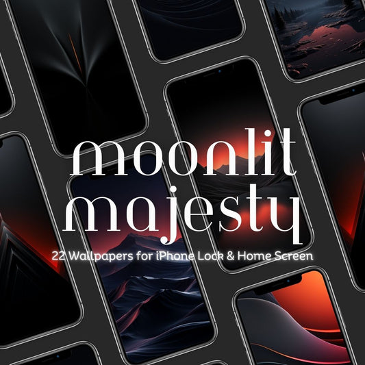 🌙🏜️ Moonlit Majesty: Night Sky and Desert Wallpaper Pack 🖤✨